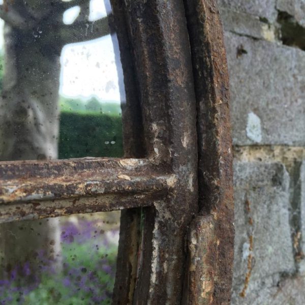 Vintage Rustic Circular Window Mirror