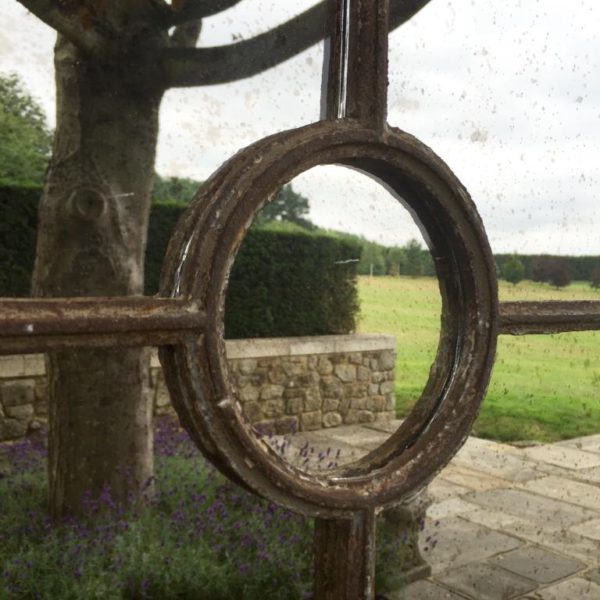 Vintage Rustic Circular Window Mirror