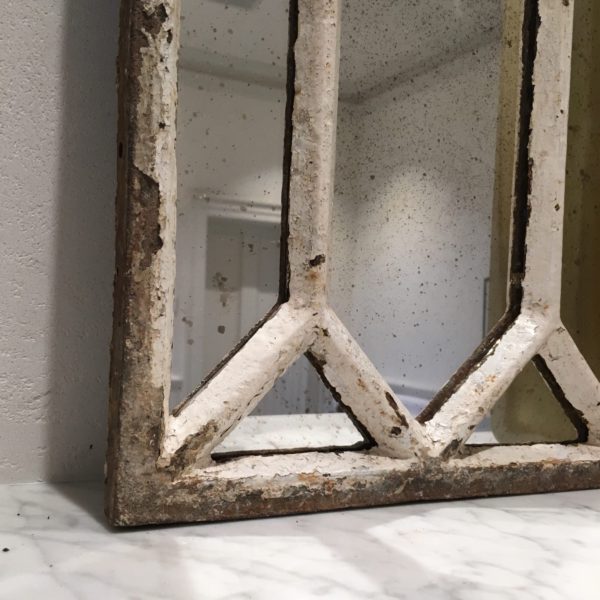Vintage White Aged Decorative Mirror Panels - Image 4