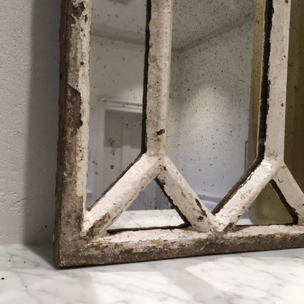 Vintage White Aged Decorative Mirror Panels