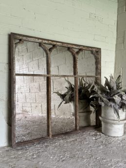 Rustic Antique Window Mirror