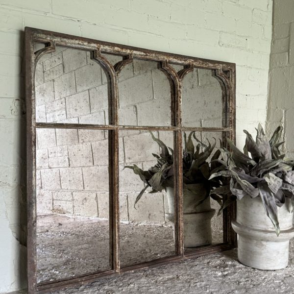 Rustic Antique Window Mirror