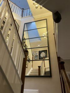 Large Stairway Mirror offering complete reflection and feature to our clients galleried hall