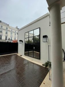 Large Square Mirror for this Westbourne Grove Garden Space