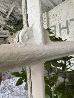 Cream English Heritage Cast Iron Garden and Home Mirror cream-paint-garden-mirrors