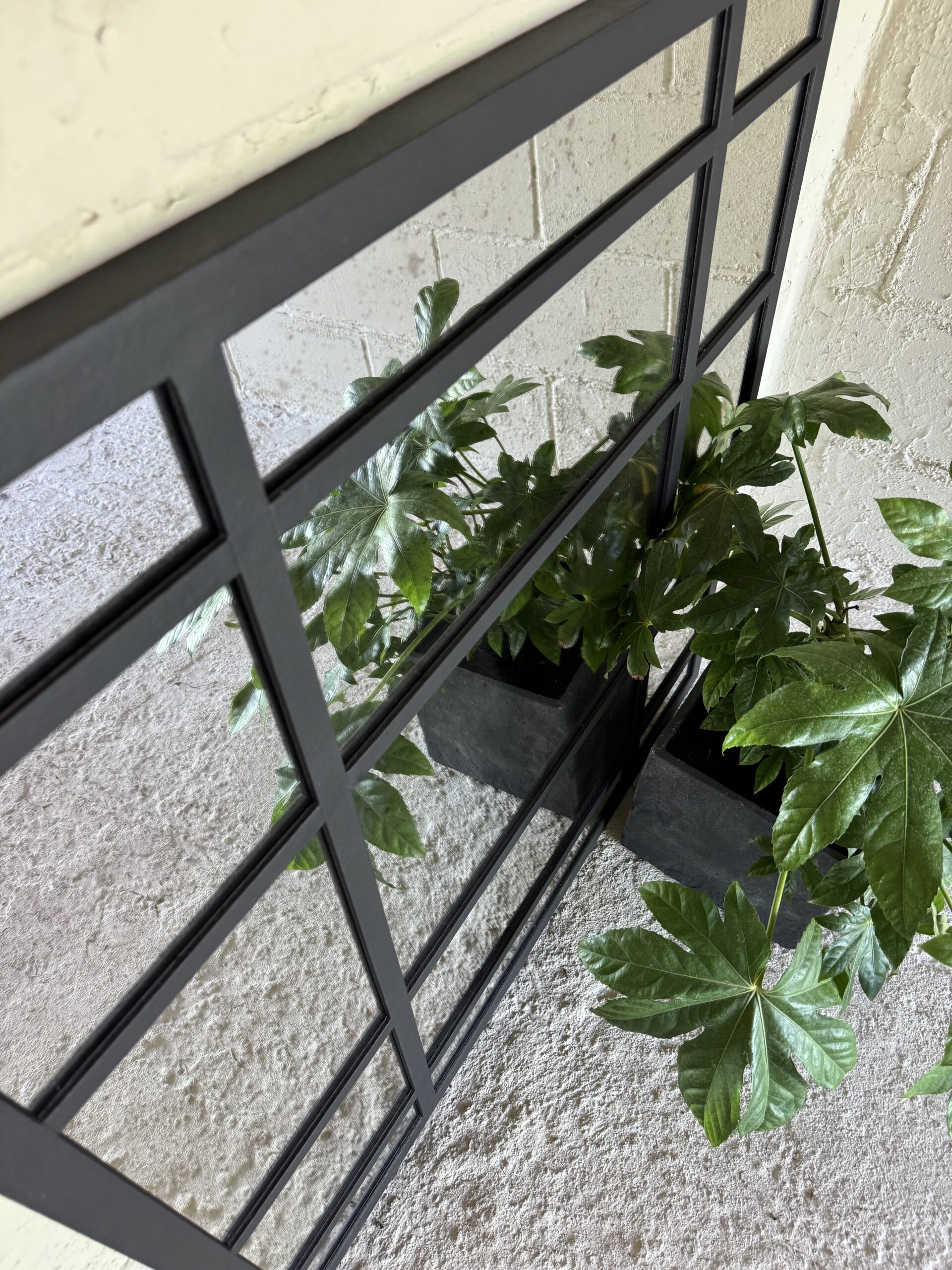 Black Panelled Aldgate Home Bespoke Garden and Home Mirror Black Panelled Aldgate Home Bespoke Garden and Home Mirror - Image 2