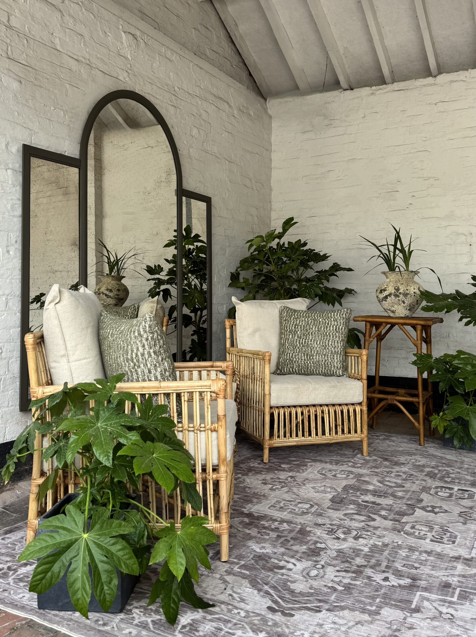Traditional Grand Window Style Hand Crafted Bespoke Mirror grand-aldgate-garden-mirror