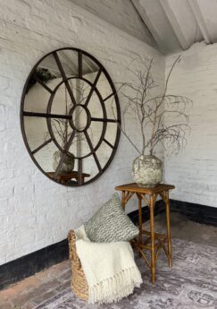 Extra Large Antique Circular Home and Garden Panelled Mirror extra-massive-garden-mirror